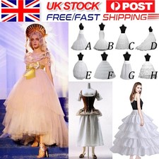UK Bridals Wedding Petticoat TUTU/Hoop/Hoopless Crinoline Prom Dress Underskirt.