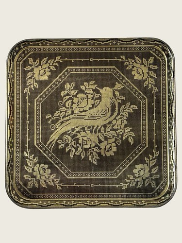 Vintage petit point bird - petit,
