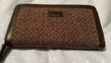 Ness Large Brown Tweed Zip