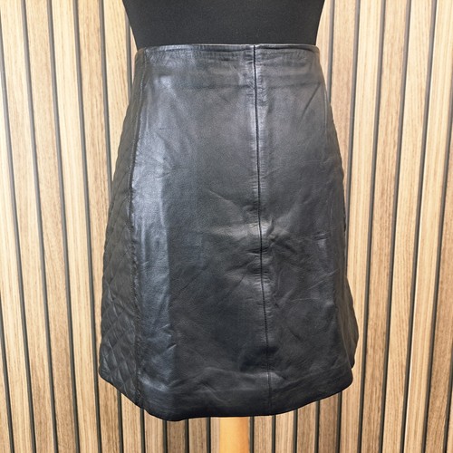 Geniune leather skirt - m&s,