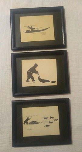 Vtg inuit stone - stone, prints