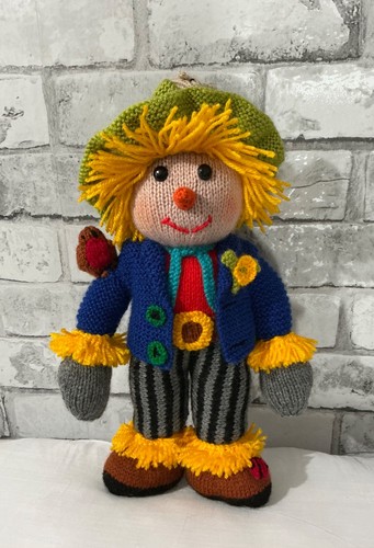 Hand knitted scarecrow - hand, soft