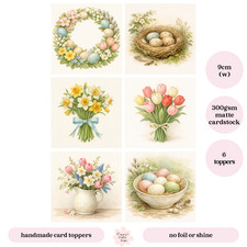 Vintage easter floral card - floral,