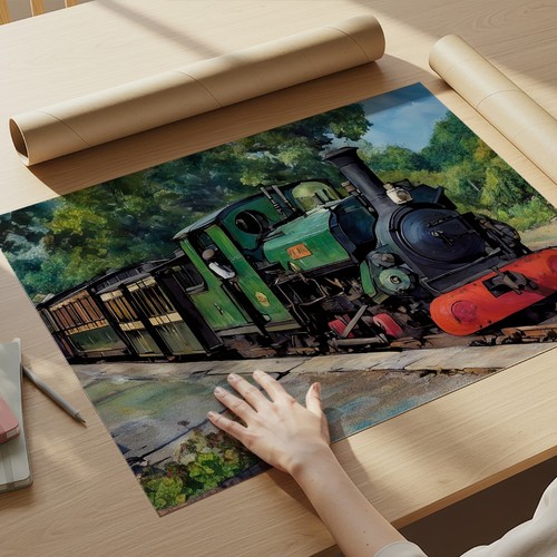 Ffestiniog steam loco - a3, art