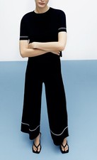 Zara Co Ord 3 Piece Set Knit Trousers S Top M Cardigan S Bloggers Favourite