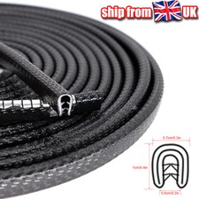 5m/16ft UK Car Door Trim Edge Guard Moulding Protector Strip Auto Rubber Seal