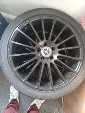 1X 19" GENUINE AMG MERCEDES C CLASS SPORT ALLOY WHEEL TYRE W205 REAR A2054011400