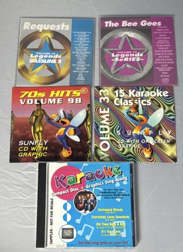 Sunfly karaoke lot of 5 - karaoke, cd+g