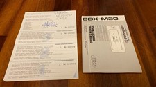 PIONEER CDX-M30 1993 CD CHANGER CHANGE OWNER'S MANUAL + WARRANTY MANUAL