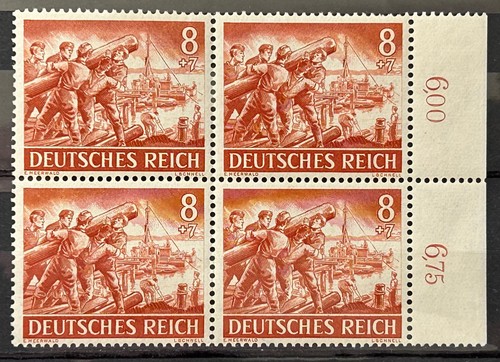 1943 german block stamps - german, 4
