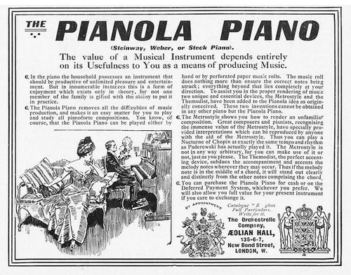 Pianola piano steinway - pianola, (steinway,