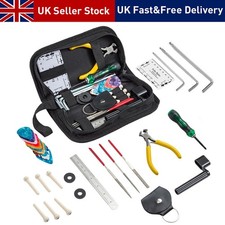 31Pcs Guitar Care Cleaning Repair Tool Kit Luthier Setup Maintenance Tools UK