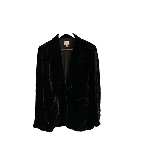 Womens crushed velvet blazer - crushed,