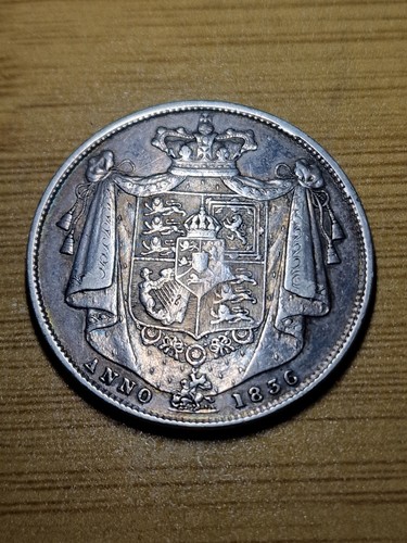 1836 william silver - 1836, half