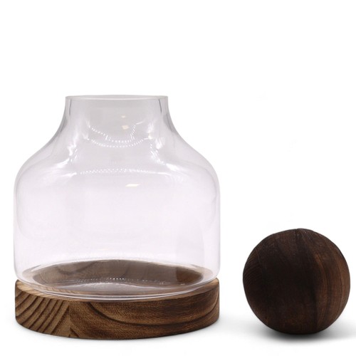 Glass dome cloche - dome,