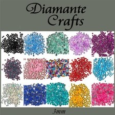 3mm Diamante Loose Flat Back