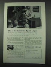 1961 Hammond Spinet Organ Ad -