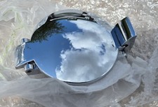 Classic Mini Cooper Petrol Fuel Filler Cap Cover Chrome Flip Action