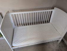 East Coast cotbed with Silentnight Safe Nights Luxury Pocket mattress