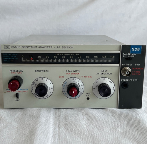 Hewlett packard hp8553b - packard, rf