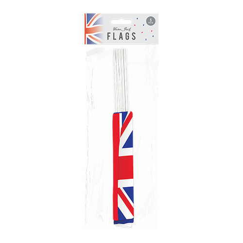 Union jack flags 5 pack - jack,