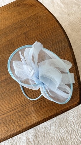 Fascinator baby blue with - fascinator,