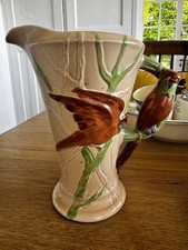 Vintage Burleigh Ware Art Deco parrot jug - 1930s.