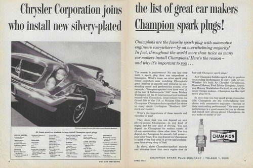 1962 champion spark plug - 1962,
