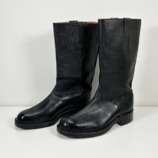 Vintage COTTON OXFORD 1965 Military Fireman’s Leather Boots Size UK 8