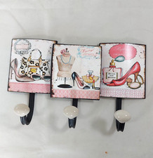 Decorative Wall Coat Hooks Vintage Style Fashion Fun Novelty Design 3 Hooks