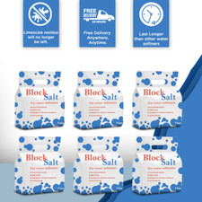 6 Pack 12 Block Salt Water Softener for 100% Pure Natural UK Salt Block