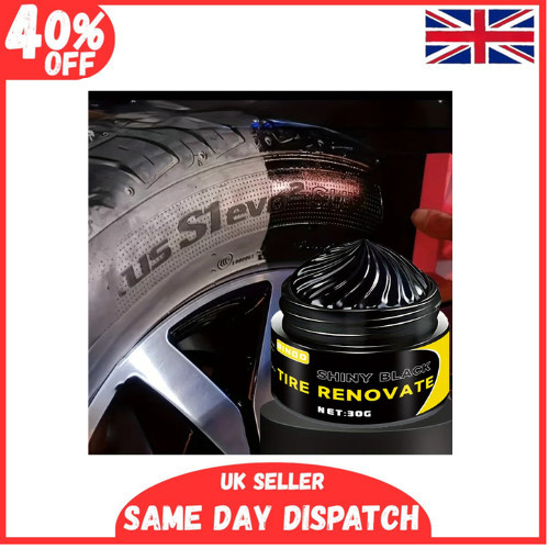 Black shiny tire wax long - wax,