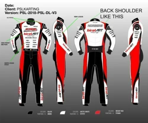 Birel art embroidered - go, kart