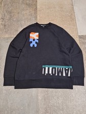 Y-3 Adidas Yohji Yammamoto Black Multicolor Jumper Mens UK Small Brand New