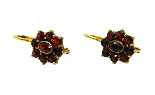 Pair sterling silver gilt - pair,
