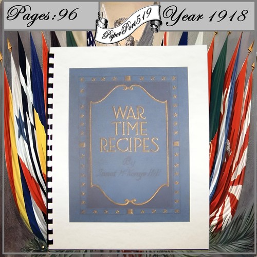 War time recipes - book, (