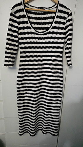 Zara black white striped - zara,