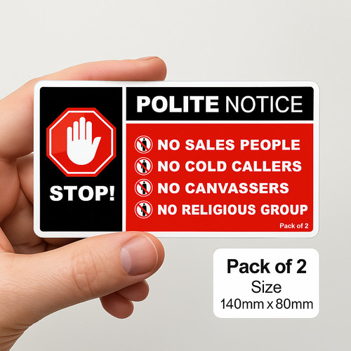 Stop cold calling door - cold,