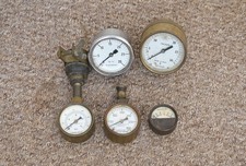 Vintage gauges old industrial