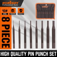 8 Pcs Pin Punch Set Gunsmithing Kit Removing Repair Tool with Holder Auto Watch