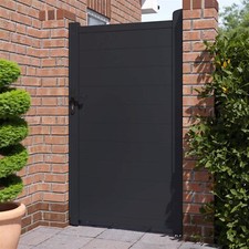 BillyOh Nova Pedestrian Full Privacy Aluminium Garden Gate - 103x158cm