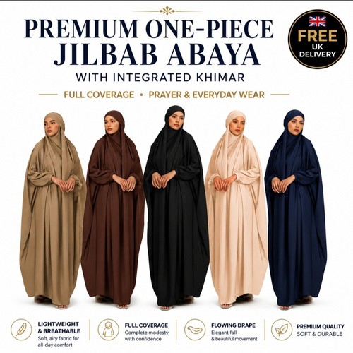 One piece jilbab abaya - one,