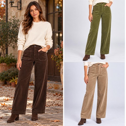 Womens wide leg - leg, trousers