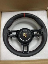 BLACK LEATHER Porsche Steering