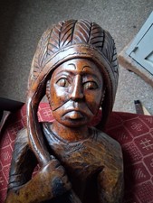 Large Hand Carved Wooden