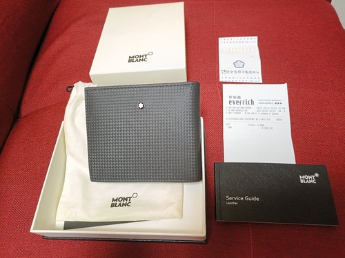 Montblanc fold leather - bi-fold,