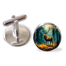 Handmade stag cufflinks - handmade,