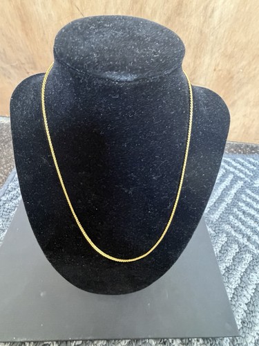 22ct gold plated chain - gold,