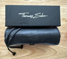 NEW IN BOX Thomas Sabo Black Faux Leather Jewellery Jewellery Roll