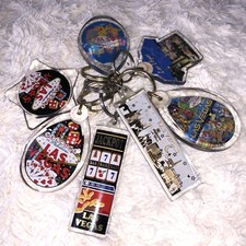 7x Collectable Las Vegas Key Rings Rare Keychains